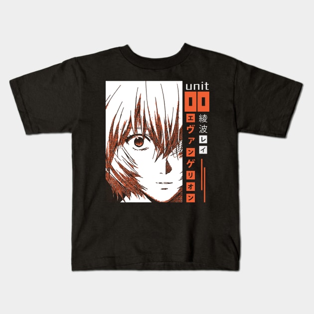 Rei-00 Ayanami Evangelion Kids T-Shirt by Kaniart